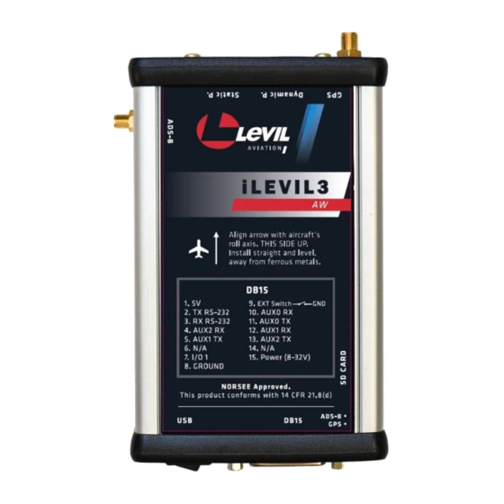 Levil Aviation iLevil 3AW Manual