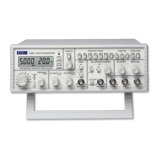 Aim-TTI TG550 Instruction Manual