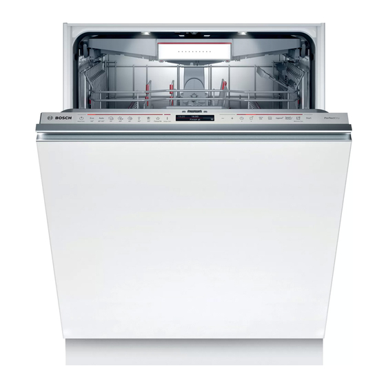 Bosch SMV8YCX01E User Manual