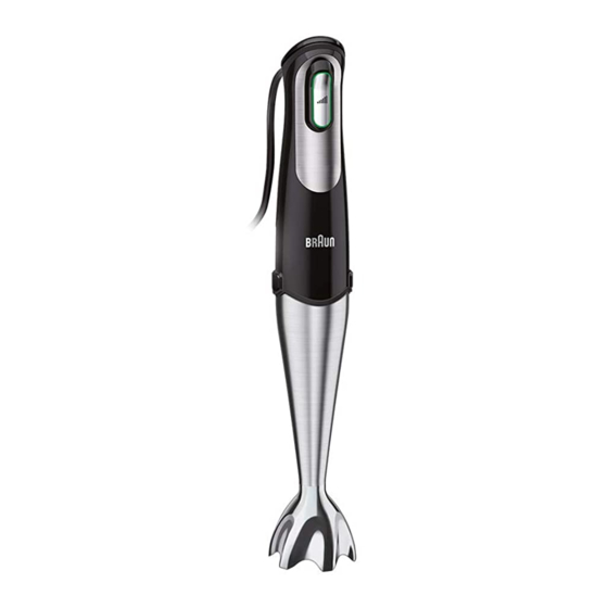 Braun MultiQuick 7 MQ727 Instructions Manual