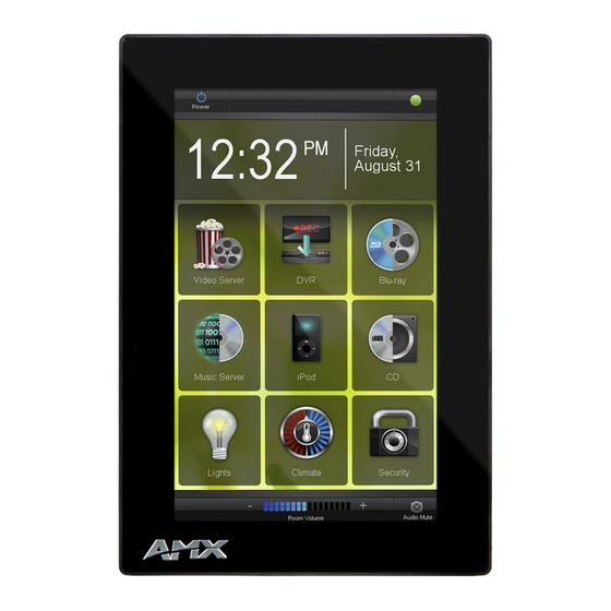 AMX Modero X Series Quick Start Manual