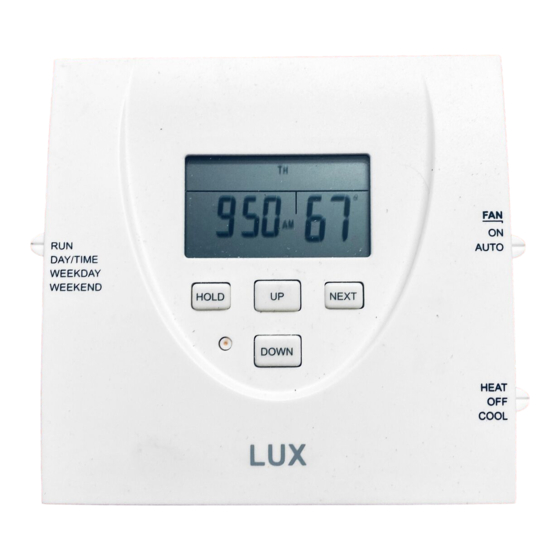 Lux Products LP0511D Installation And Operating Instructions