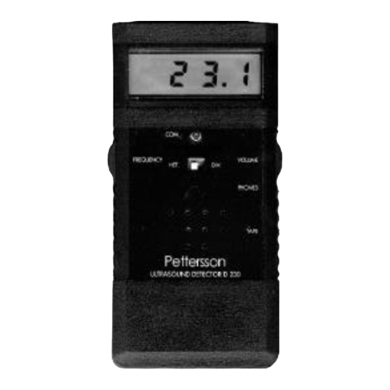 Pettersson D 230 User Manual