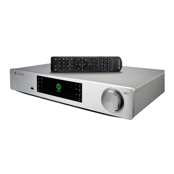 CAMBRIDGE CXN User Manual