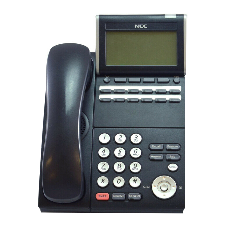 Телефон NEC DT300 series DTL-24D-1P Black