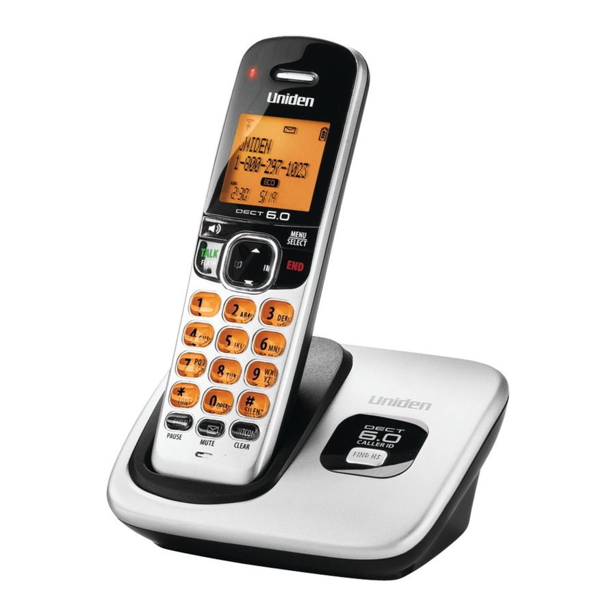 UNIDEN D1760 SERIES USER MANUAL Pdf Download | ManualsLib