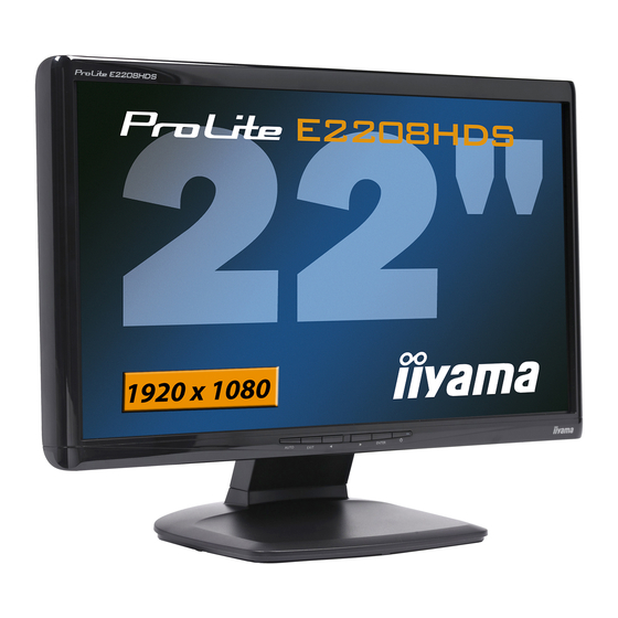 Iiyama ProLite E2208HDS User Manual 