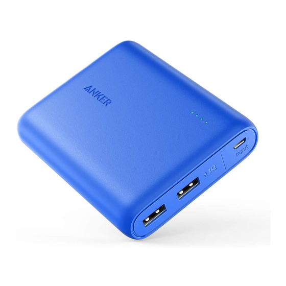 Anker Powercore 13000 Welcome Manual