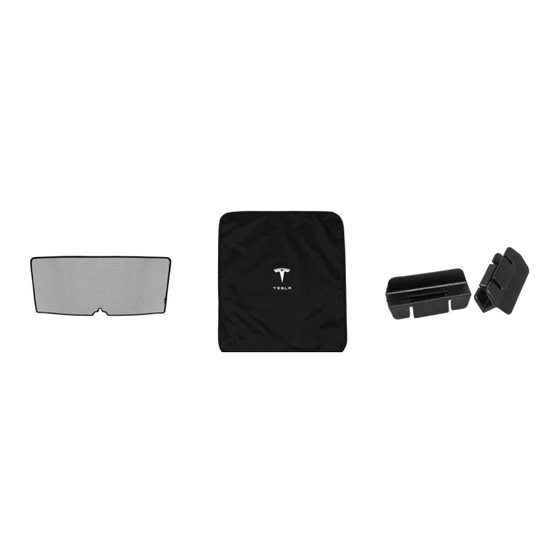 Tesla Front Upper Windshield Sunshade Installation