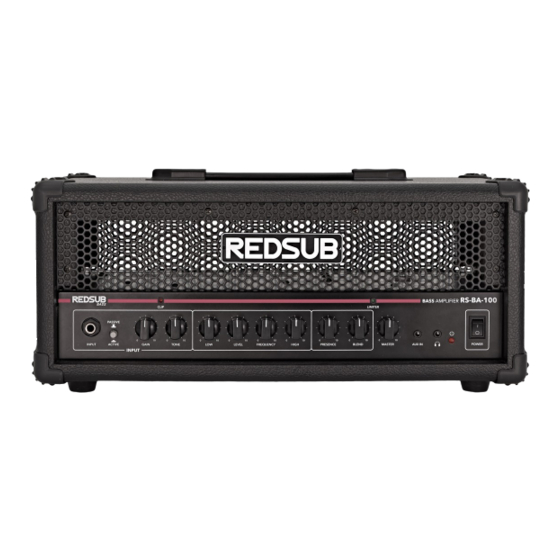 Gear4music RedSub BA-100 User Manual