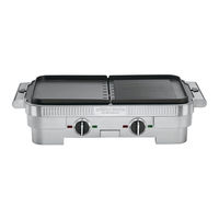 Cuisinart Griddler Combo GR-55 Instruction Booklet