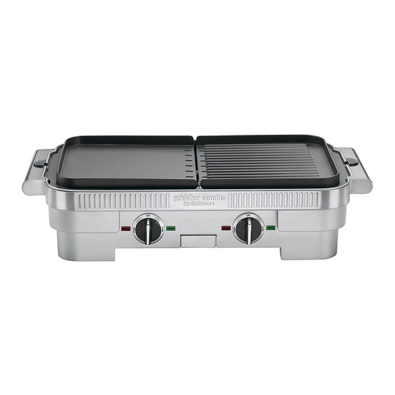 Cuisinart Griddler Combo GR-55 Instruction Booklet