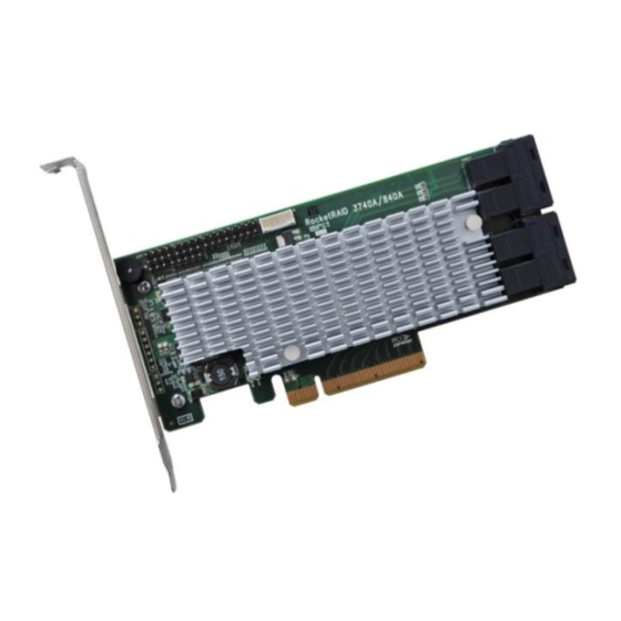 HighPoint RocketRAID 2840A Quick Installation Manual