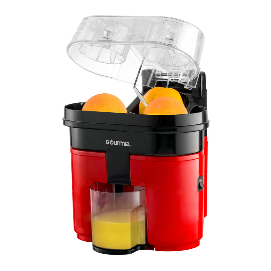 Gourmia GCJ-200 - 90W SLICE & SQUEEZE DUAL POWER JUICER MANUAL