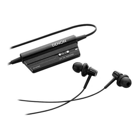 Denon AH-NC600 Owner's Manual