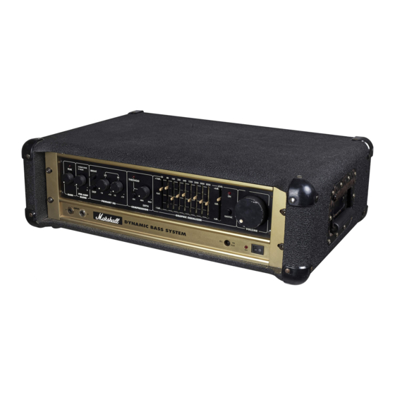 Marshall Amplification DBS 7400 Handbook