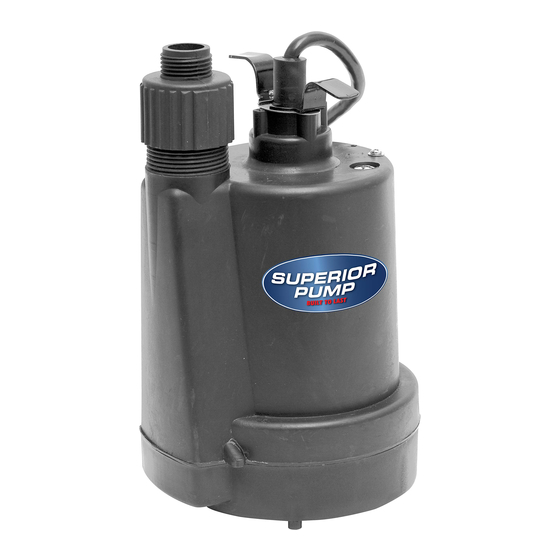 superior pump 91025 Owner's Manual