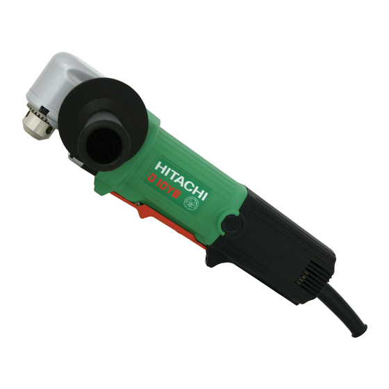 Metabo HPT D 10YB Safety Instructions And Instruction Manual