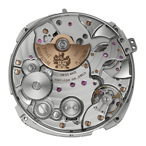Piaget 1290P Instructions For Use Manual