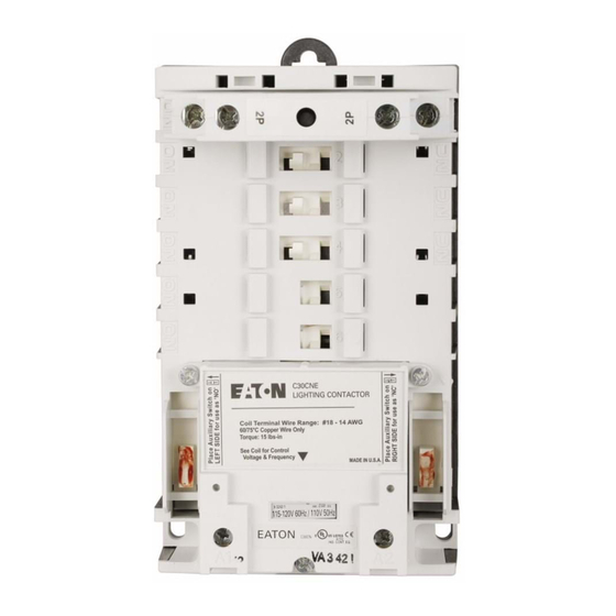 Eaton Cutler Hammer C30CN Series Instruction Sheet