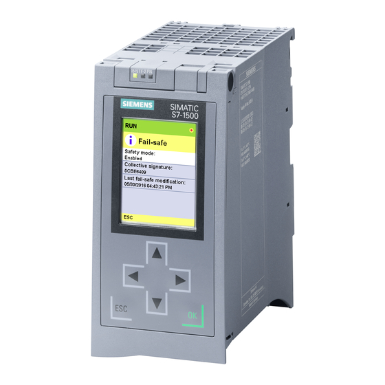 Siemens S7-1500F Manual