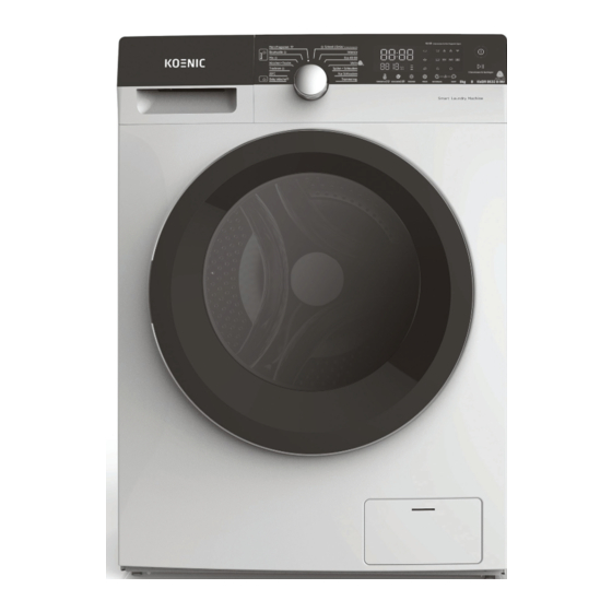 Koenic KWDR 8632 B INV Washer Dryer Combo Manuals
