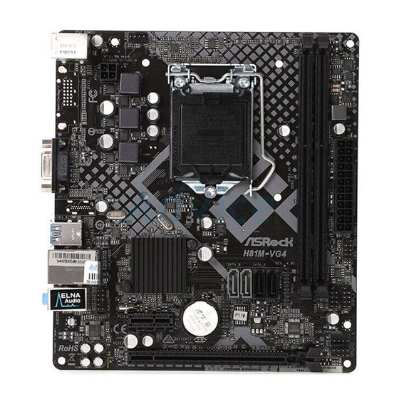 ASROCK H81M-VG4 R4.0 Manual