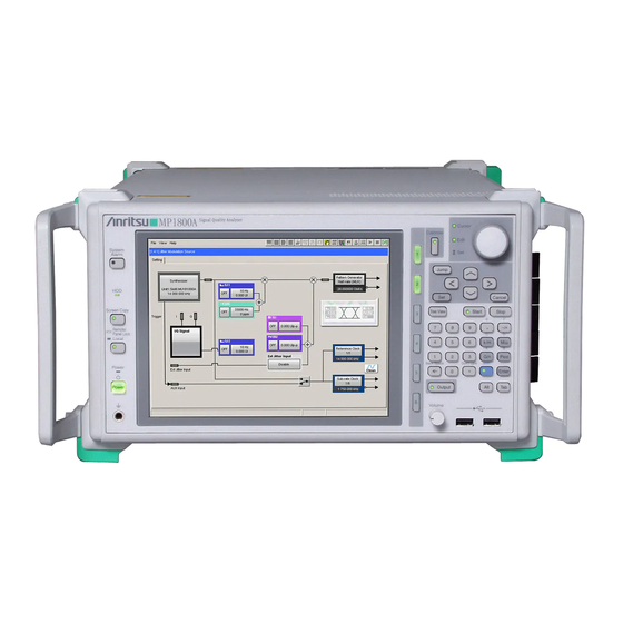 Anritsu MP1800A Installation Manual