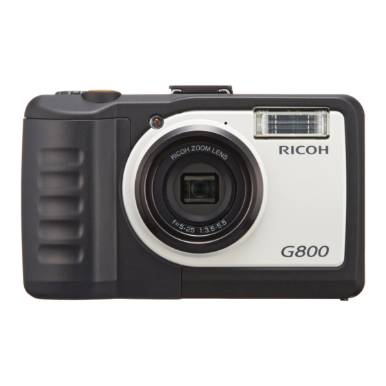 Ricoh G800 Manual