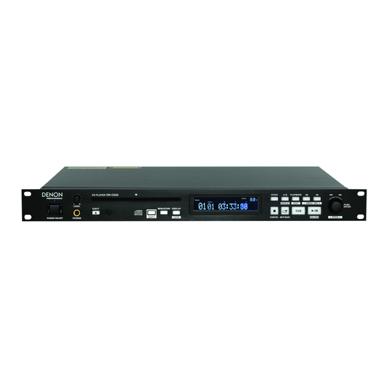 Denon Professional DN-C620 Operating Instructions Manual