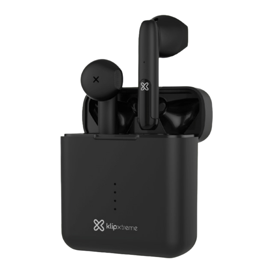 KlipXtreme TwinTouch Wireless Earbuds Manuals