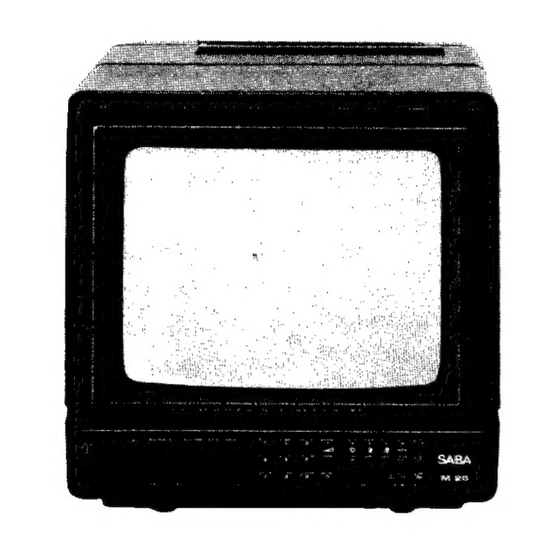 Saba M2510 Service Instructions Manual