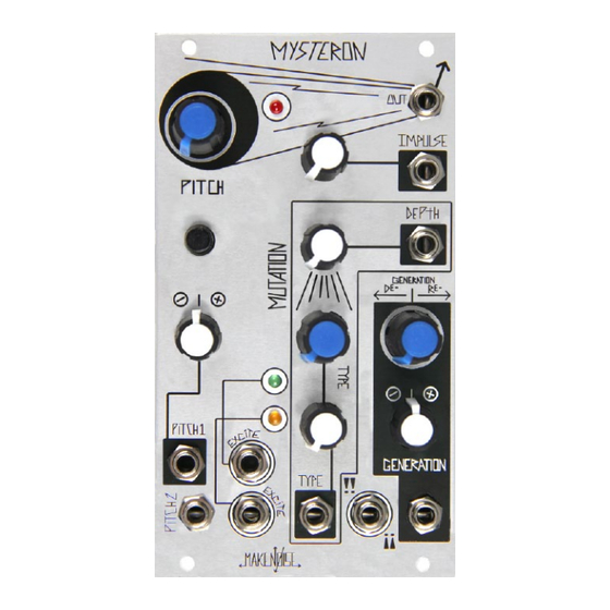 Make Noise Mysteron User Manual