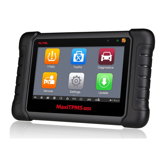 Autel Maxitpms Ts Quick Reference Manual Pdf Download Manualslib