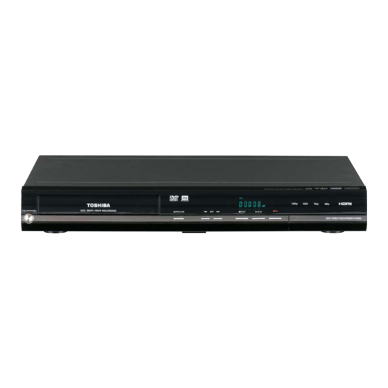 Toshiba D-R560 - DVD Recorder With TV Tuner Manuals