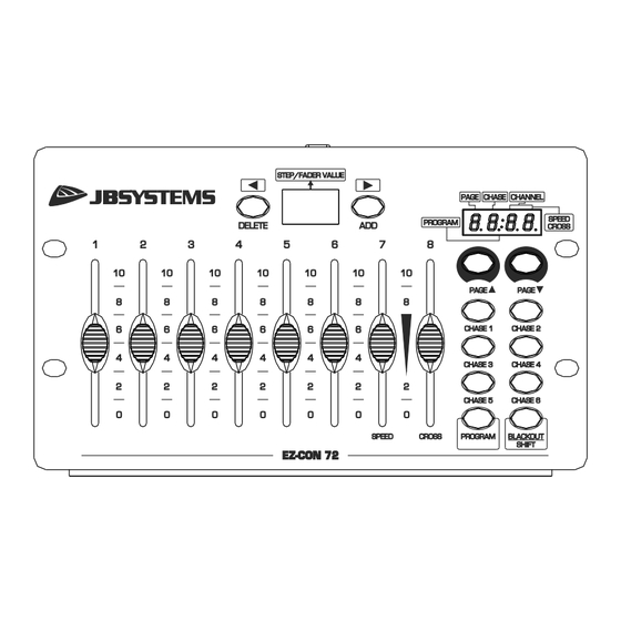 JB Systems EZ-CON 72 Operation Manual