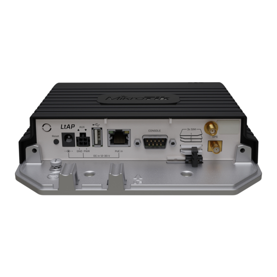 MikroTik LtAP LR8 LTE kit Quick Start Manual