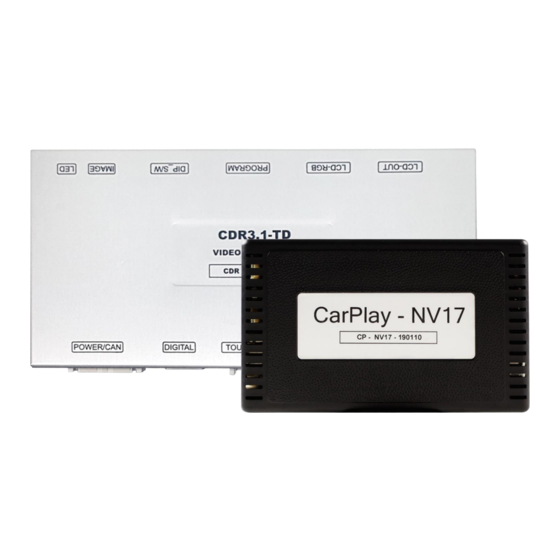 KAP CDR3.0 TD Automobile Accessories Manuals