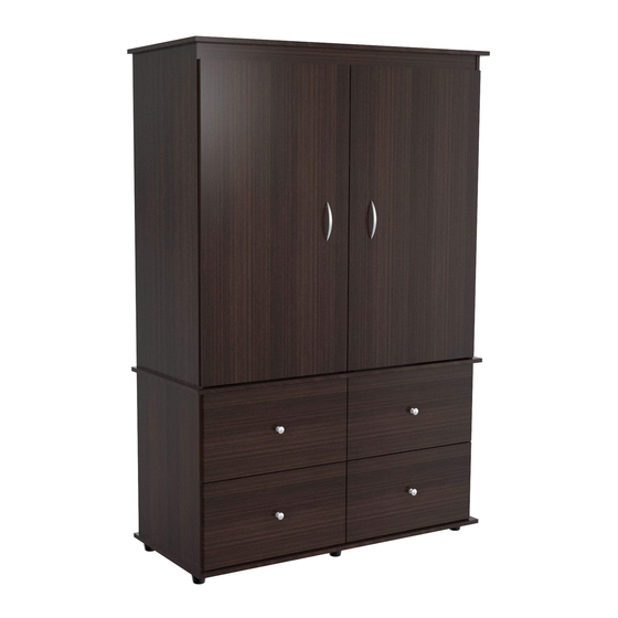 Inval ARMOIRE AM-13923 Assembly Instructions And Warranty