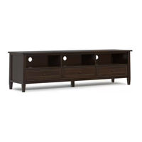 Simplihome Brooklyn+Max WydenHall AXCWSHLOW-72-TB Manual