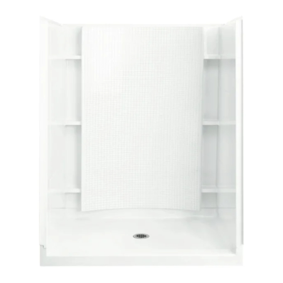 Sterling Plumbing Shower Receptor and Wall Surround 72270100 Specification Sheet