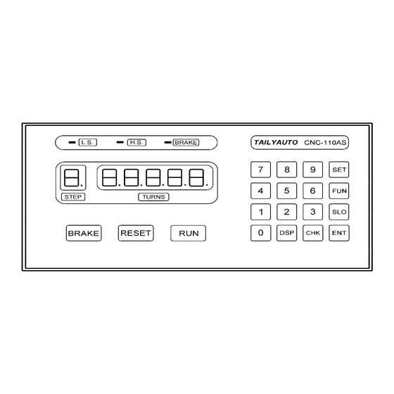 TAILY AUTOMATION CNC-110A Series User Manual