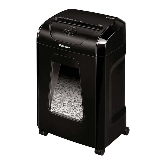 Fellowes Powershred 1200C Instructions Manual