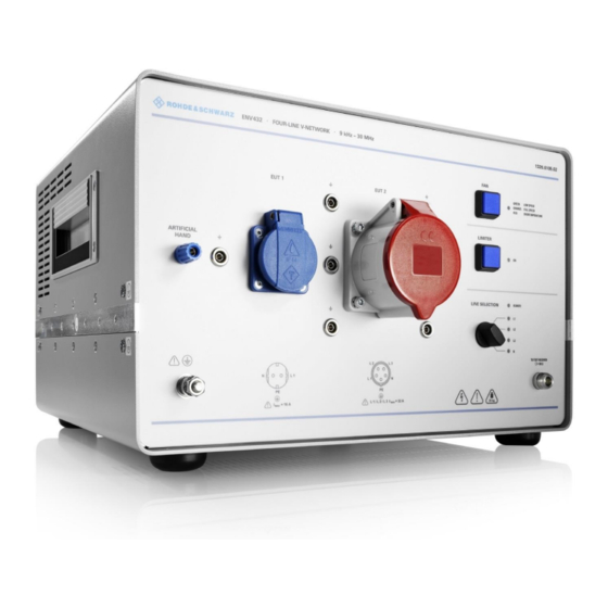 Rohde & Schwarz ENV432 User Manual