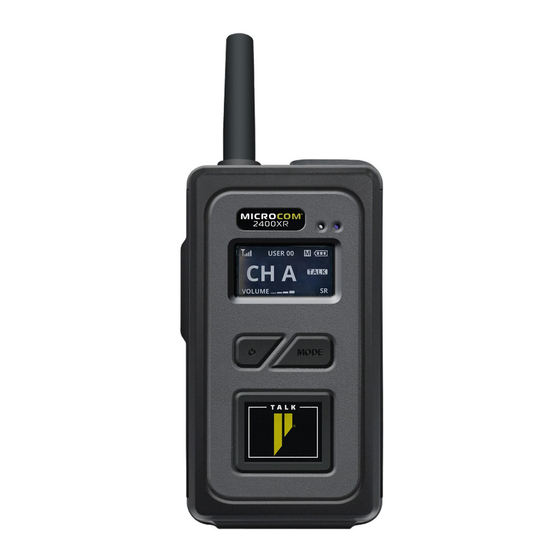 Pliant MICROCOM 2400XR Quick Start Manual