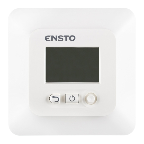 ensto ECO16LCDJR Combination Thermostat Manuals