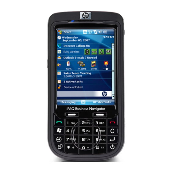 HP iPAQ 610c Specifications