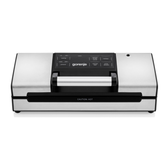 Gorenje VS120E PRO Instruction Manual