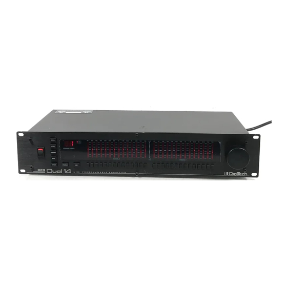 DIGITECH MIDIEQ Manuals