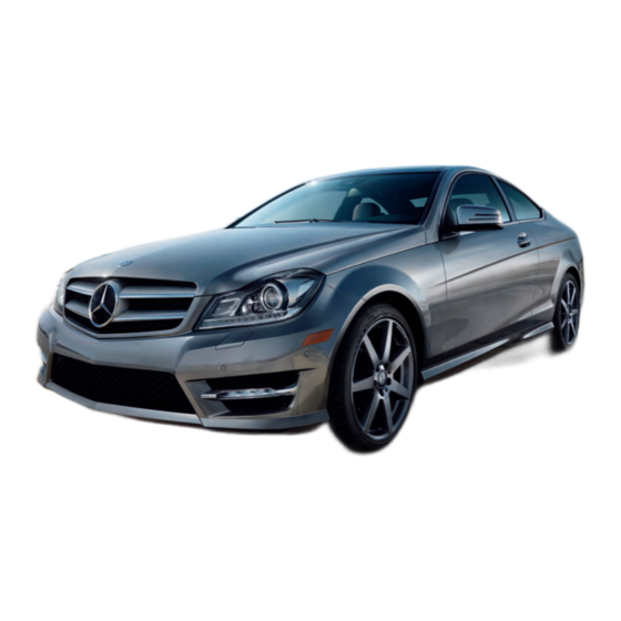 Mercedes-Benz 2013 C-Class Coupe Operator's Manual